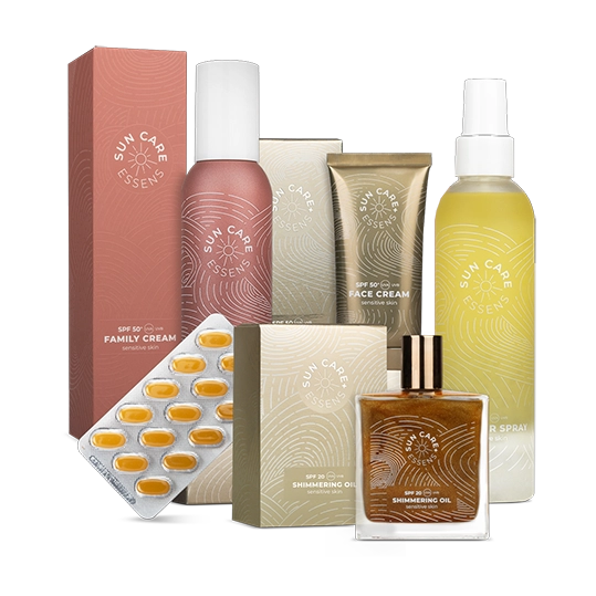prodotti essens linea sun care